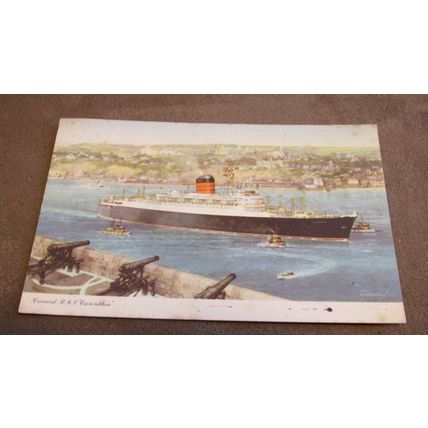 1950s Postcard - Cunard Shipping Line - RMS Carinthia Ocean Liner