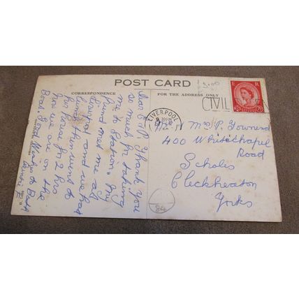 1950s Postcard - Cunard Shipping Line - RMS Carinthia Ocean Liner