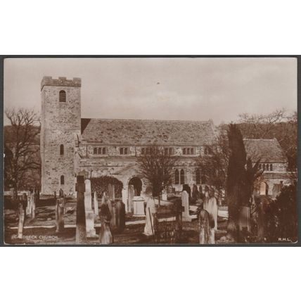 St Kentigern's Church, Caldbeck, Cumberland, c.1920s - RHL RP Postcard