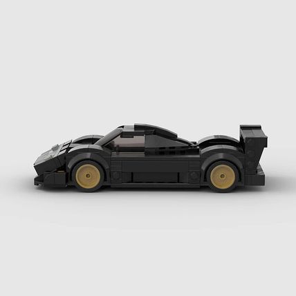 Pagani Zonda R Sports Car Brick Model MOC - 214 pieces, 8 studs wide