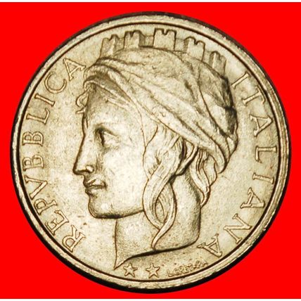 Ⰶ TURRETED ALLEGORY (1993-2001): ITALY★100 LIRAS 1996R BIRD★LOW START★NO RESERVE