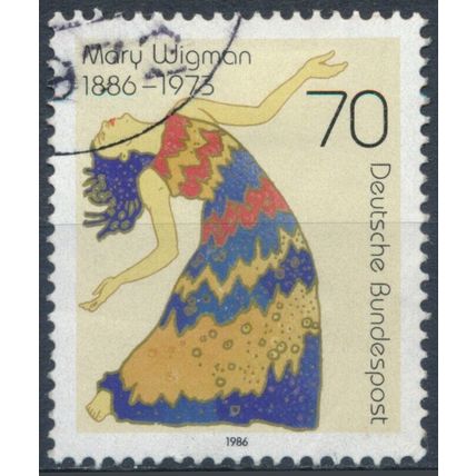 Birth Centenary of Mary Wigman - West Germany 1986 - F H - MiNr 1301