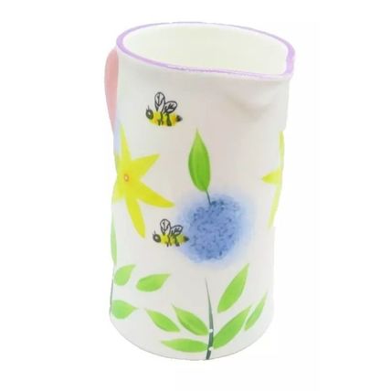 Bees Floral Jug 14 CM Fine China Tableware Home Decor Ceramic Microwave Safe