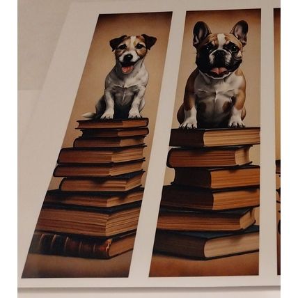 Cute Dog Bookmarks Book Markers Gift For Reader (X4)