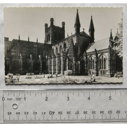 1960s postcard Chester Cathedral