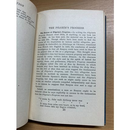 RARE* 1910 JOHN BUNYAN "THE PILGRIM'S PROGRESS" FICTION USA HARDBACK BOOK (P3)