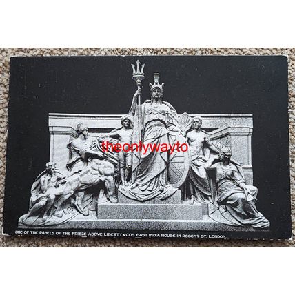 PANEL ABOVE LIBERTY & COS, EAST INDIA HOUSE, REGENT ST, LONDON, Postcard