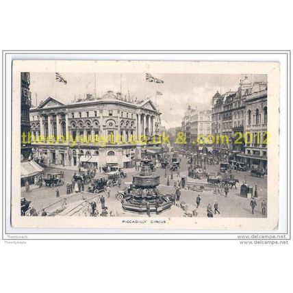 PICCADILLY CIRCUS, LONDON, ENGLAND, 1910s?, Postcard