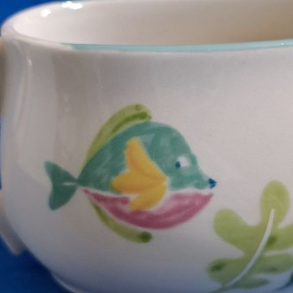 Studio Nova BARRIER REEF GRAVY Boat & Underplate Under Plate Dish Tropical Fish