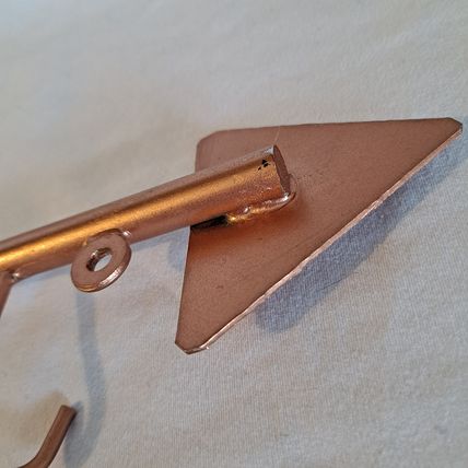 Brass ARROW WALL HOOK 6 Hook Metal Coat Towel Key Door Hanger
