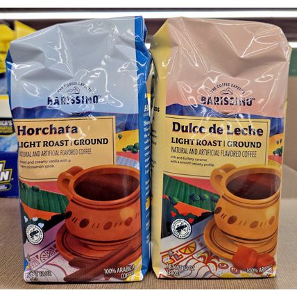 Barissimo Horchata & Dulce de Leche Light Roast Ground Coffee 12oz 340g (2 Bags)