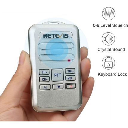 Retevis RT20 Walkie Talkies for Adults, Wearable Small Walkie Talkie for Seniors