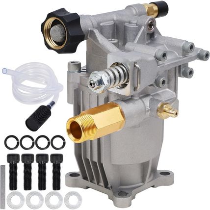 Biswing Pressure Washer Pump, 3/4" Shaft Horizontal Axial Plunger, 3400 PSI Max,