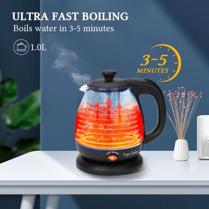 Taylor Swoden Electric Kettle with Tea Infuser, 1L Small Electric Tea Kettle wit