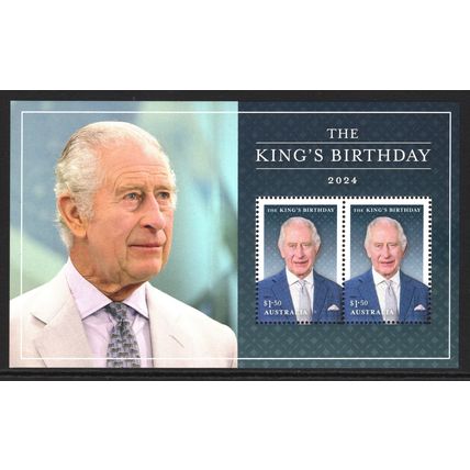 AUSTRALIA 2024: KING'S BIRTHDAY - MNH MINIATURE SHEET (G17)
