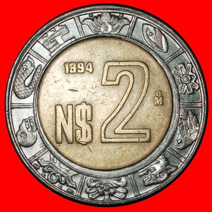 Ⰶ SUN STONE (1992-2025): MEXICO★2 NEW PESOS 1994! DISCOVERY★LOW START★NO RESERVE