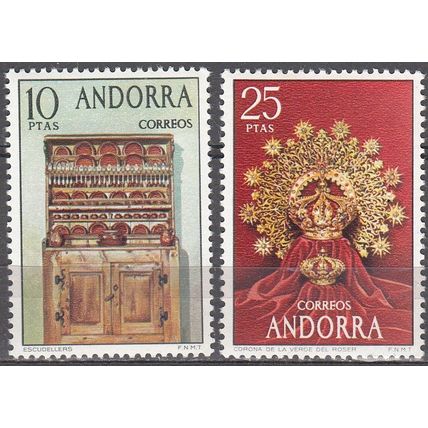 Andorra Español 1974 Michel 90 - 91 Neuf ** Cote (2008) 8.00 € Artisanat