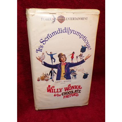 VHS 1986 WARNER BROTHERS WILLY WONKA & THE CHOCOLATE FACTORY-RATED G