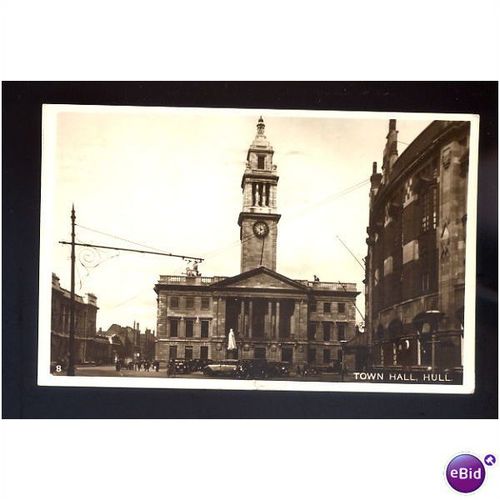 Yorkshire HULL Town Hall Postcard (8)
