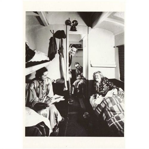 Railway Postcard Sleeping Compartment GWR Camping Coach Interior Great Western