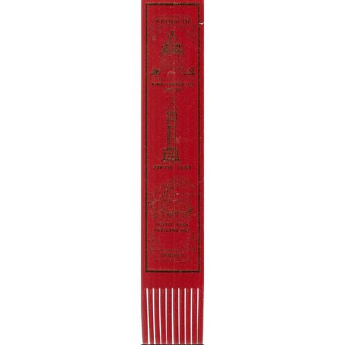 WEYMOUTH, Dorset Leather Bookmark =