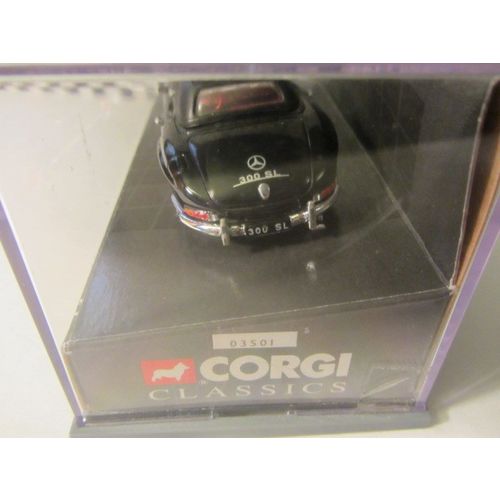 Corgi 1/43 Scale Diecast 03501 Mercedes Benz 300 SL Roadster Soft Top Black