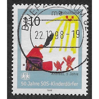 GER 1999 110pf '50TH ANN OF SOS CHILDRENS VILLAGES' FINE USED (EBID54-607)
