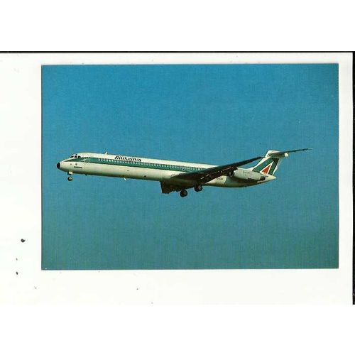Aviation ALITALIA MD-82 Postcard by Editions P.I. (451)
