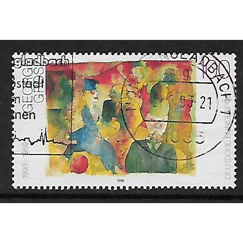 GERMANY GERMAN PAINTINGS 1993 SG 2507 100pf GEORGE GROSZ FINE USED