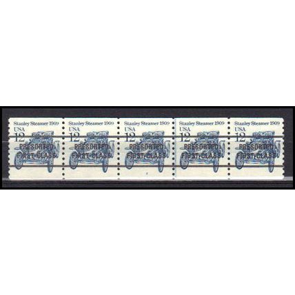 2132a 12c Stanley Steamer Fine MNH Dry Gum PNC 2/5 AA0443