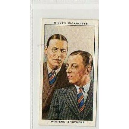 1934 Wills Radio Celebrities No. 39 Kenneth & George Western