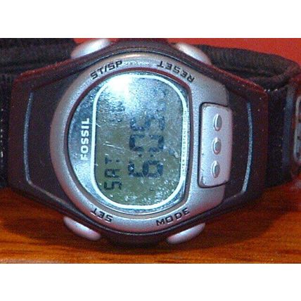 Pre-Owned Black Fossil DQ11-21 Digital Watch