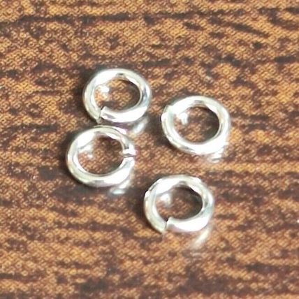 3.5mm Sterling Silver Open Jump Rings 0.94mm wire 19 gauge 925 Silver C22