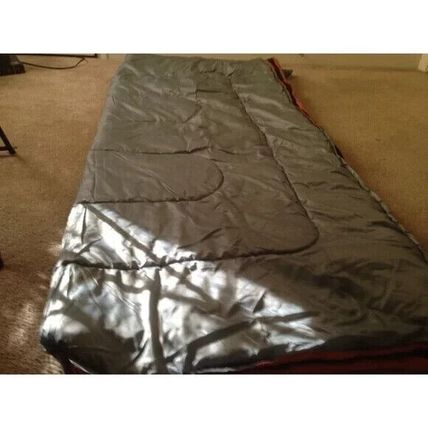 Coleman Adult Sleeping Bag Gray/Orange Indoor Outdoor Sleeping Bag Camping