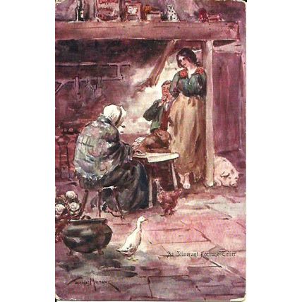 Art THOMAS MAYBANK Fortune Teller Postcard (Tallon)