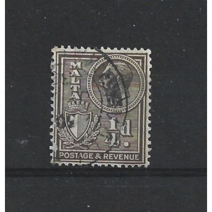 Malta.SG193 1/4d Brown.Fine Used.Apr25a