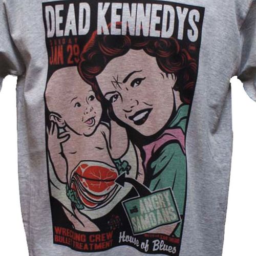 Dead Kennedys T-shirt Grey Extra Large Hardcore Punk ROCK Grunge Graphic XL