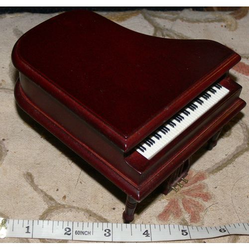 1:12th doll Dollshouse Mahogany Grand Piano