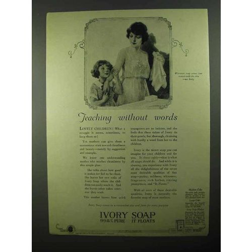 1922 Ivory Soap Ad - Teaching Without Words