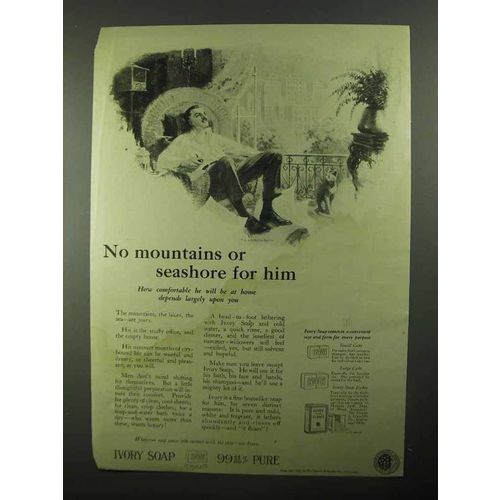 1922 Ivory Soap Ad - No Mountains or Seashore