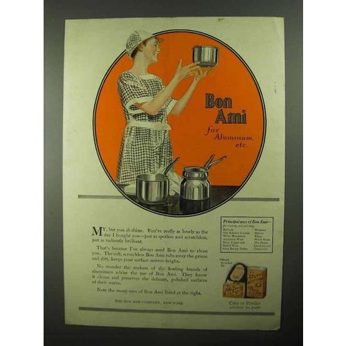 1922 Bon Ami Cleanser Ad - Bon Ami For Aluminum etc.