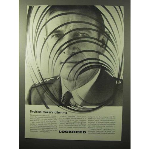 1964 Lockheed Missiles & Space Company Ad - Dilemma