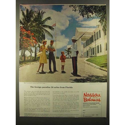 1964 Nassau and the Bahamas Tourism Ad - Paradise