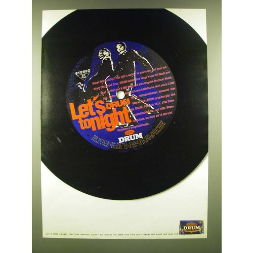 1990 Drum Coffee Ad (In German) - Let's drum tonight