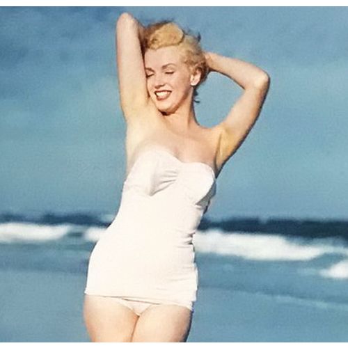 Marilyn Monroe vintage Sexy Beach Swimsuit pinup print poster Playboy Wall Art h