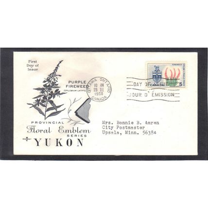 FDC Rose Craft 5c Purple Fireweed (Cachet-Typed/A) CV41506