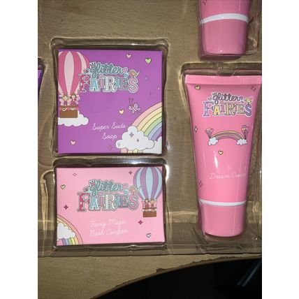New Kids Glitter Fairies Castle Bath Gift Set *damaged Box/packaging