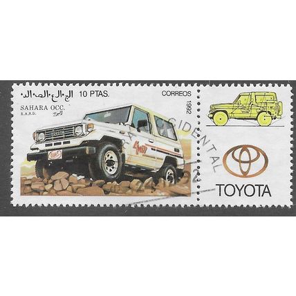 1992 10PTS 'SAHARA OCC. -VEHICLES' C.T.O FINE USED (EBID75-917)