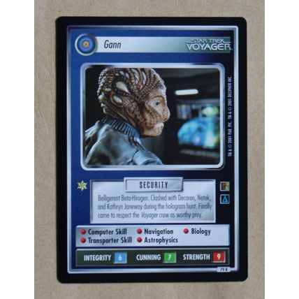 Star Trek CCG: The Borg # 79 Gann (A) 2001 decipher