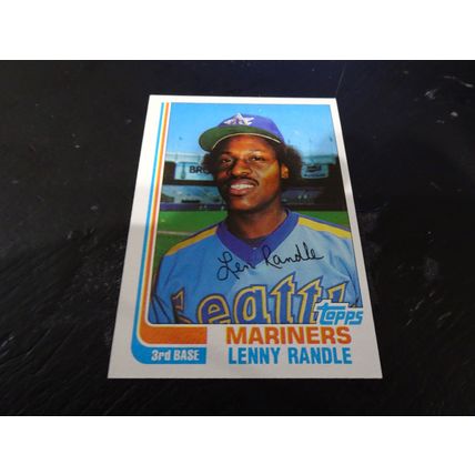 1982 Topps Card # 312A Lenny Randle Very Good-Excellent (4) Seattle Mariners